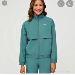 figs hydro green jacket